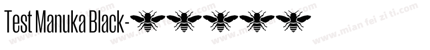 Test Manuka Black字体转换